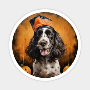 Halloween English springer spaniel Magnet